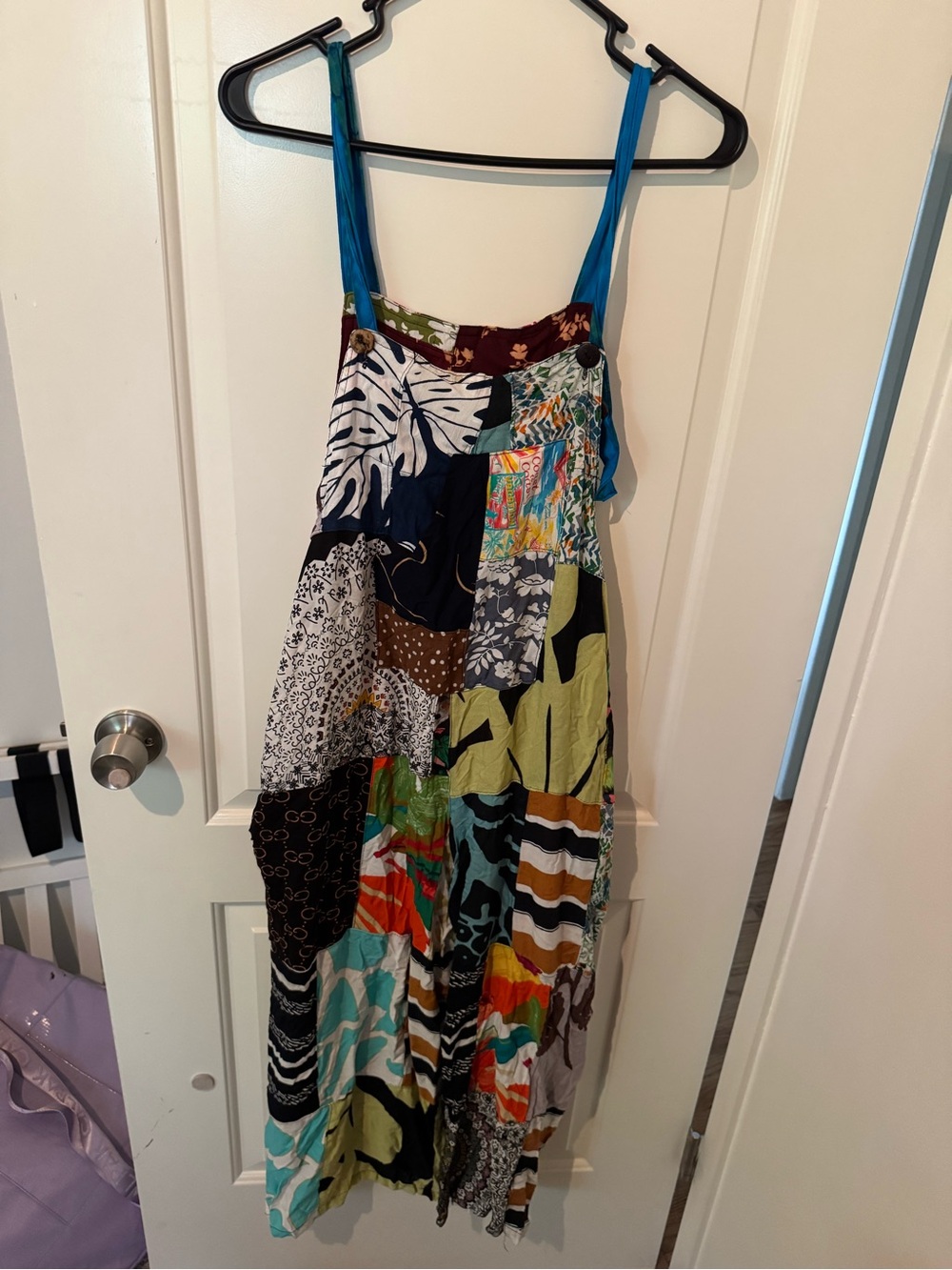Bali patchwork overalls